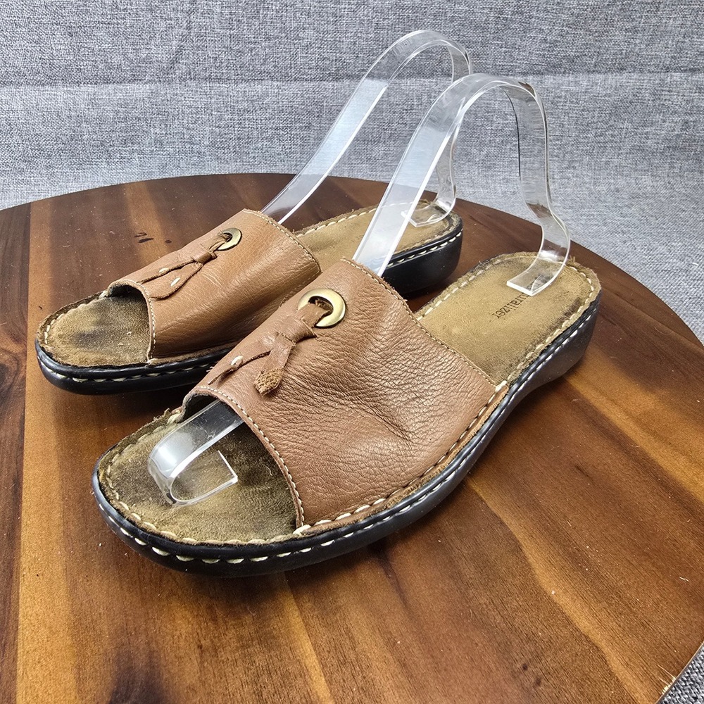 Naturalizer Women's Leather‎ Slide Sandals Callman Size 8.5 M Comfort Casual - Picture 3 of 13